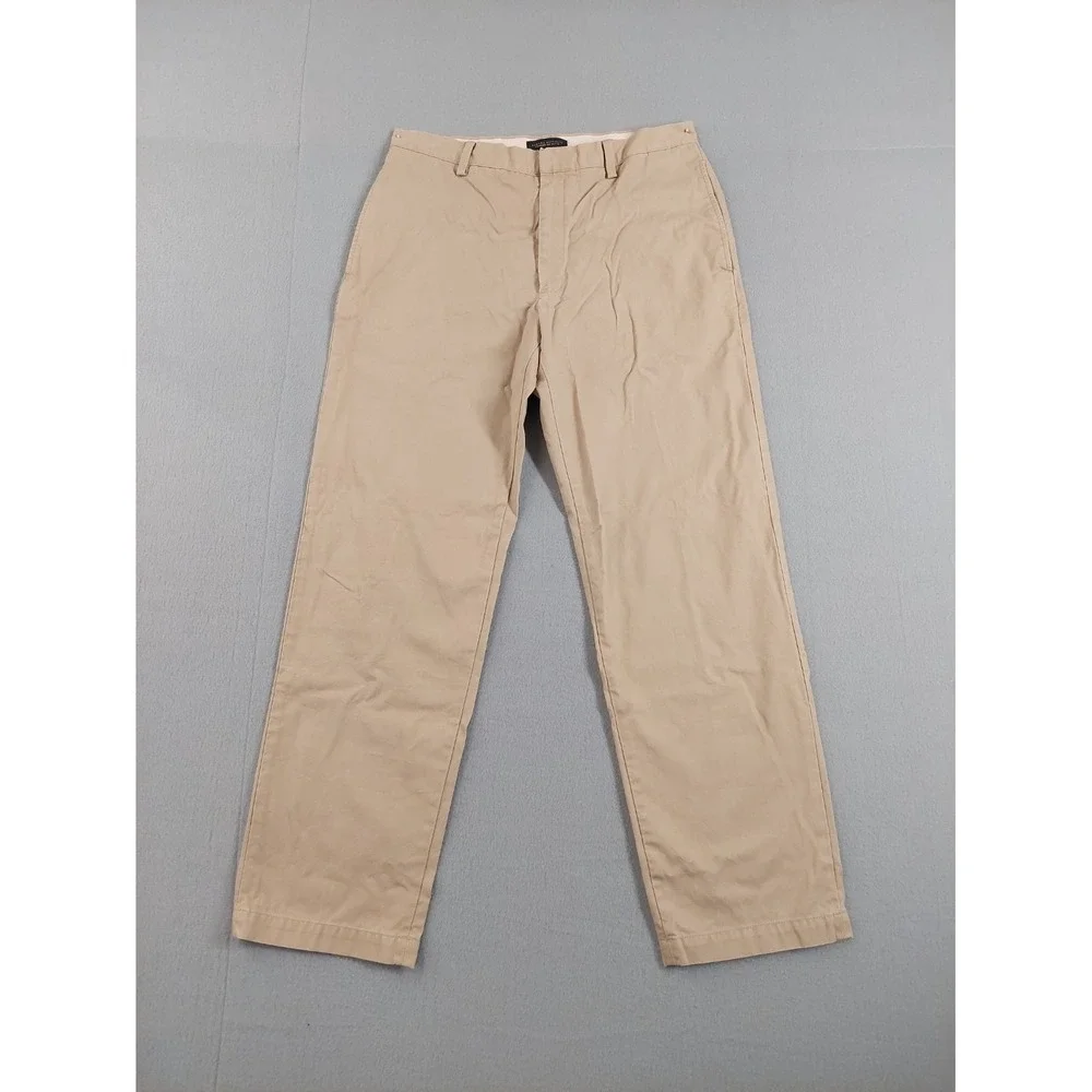 Banana Republic Men Chino Pant 34X32 Beige Straight Leg Casual‎ Work Trouser